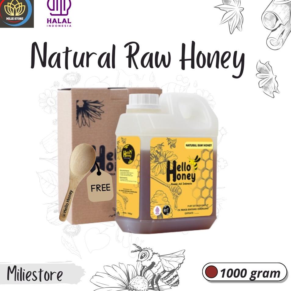 

➫ Asli Murni Natural Raw Honey 1 Kg Manis - Hello Honey ←