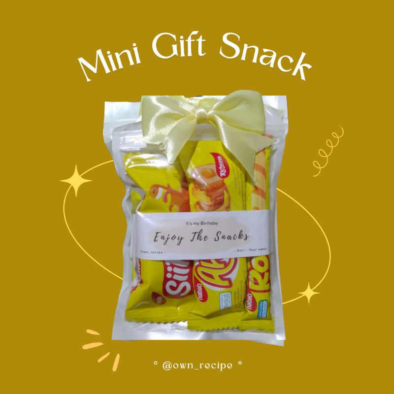 

Snack Gift [KUNING] // [MIN.5pcs] ‼️BACA DESKRIPSI‼️
