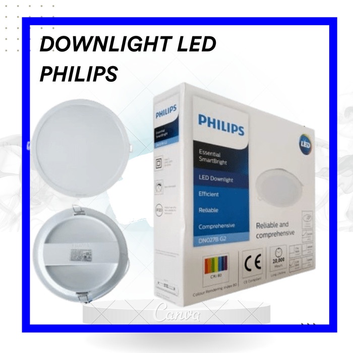 (:(:(:(] Philips Downlight LED DN027B 7 10 14 17 22 Watt Putih / Kuning