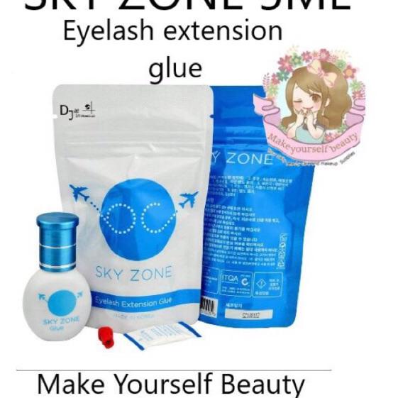 ➭ SKYZONE Sky Rose / sky red/ SKY ZONE / KGLUE / Crystal Glue EYELASH EXTENSION GLUE 5G / 10g LEM BU