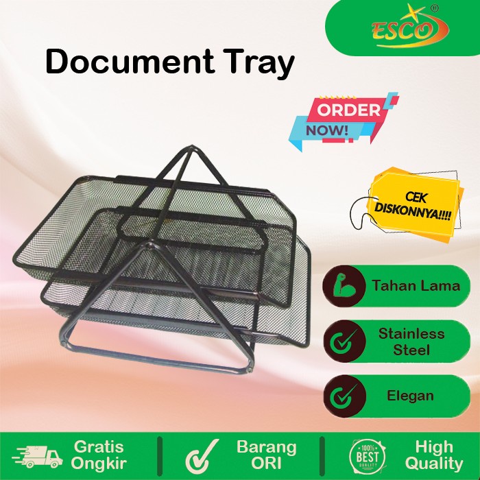 

Document Tray 2 Tingkat Document Organizer Rak Kertas File Star Seller