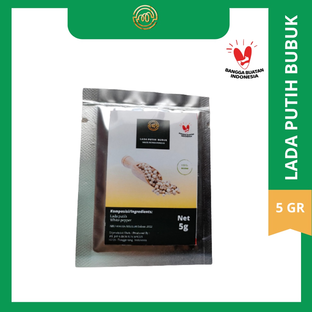 

Lada putih bubuk/white pepper powder 5gr