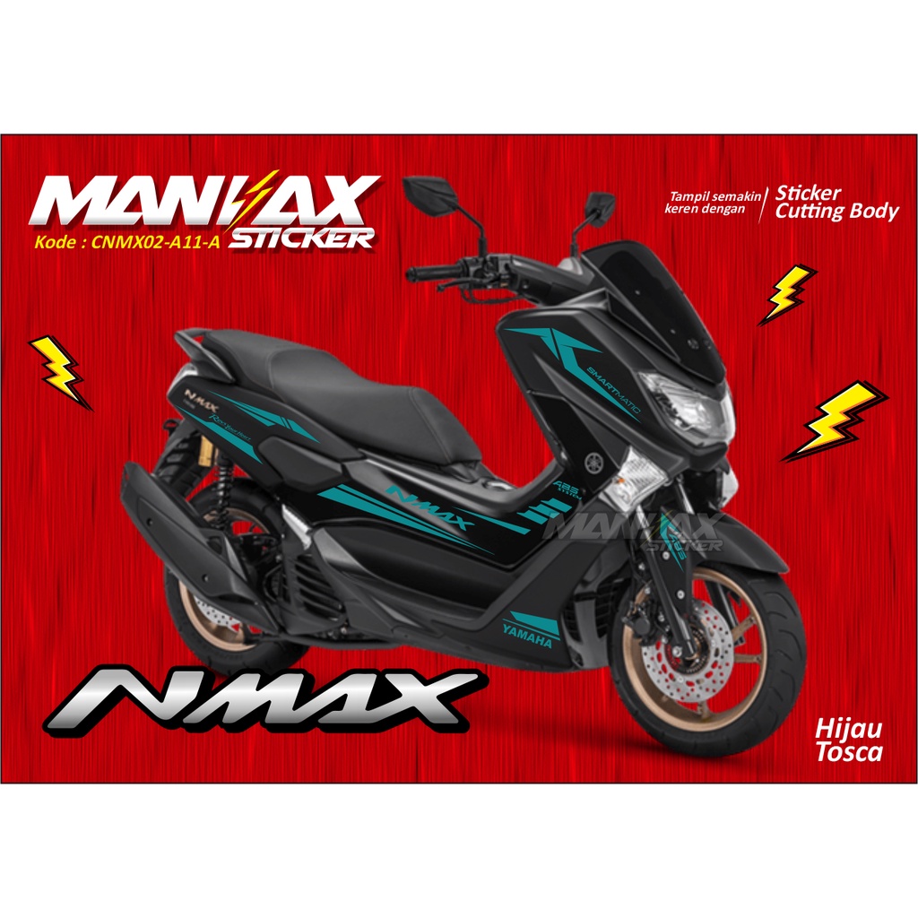 Stiker Cutting NMAX Lama Tahun 2016- 2019 / Stiker Cutting Motor Nmax 155 / Kode CNMX