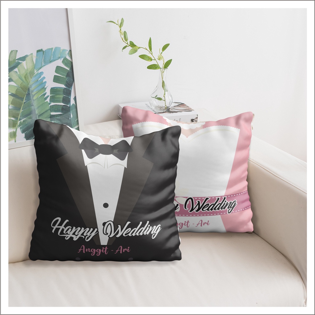 Bantal custom foto / Bantal kado / Bantal wedding / bantal full print / bantal wedding 8