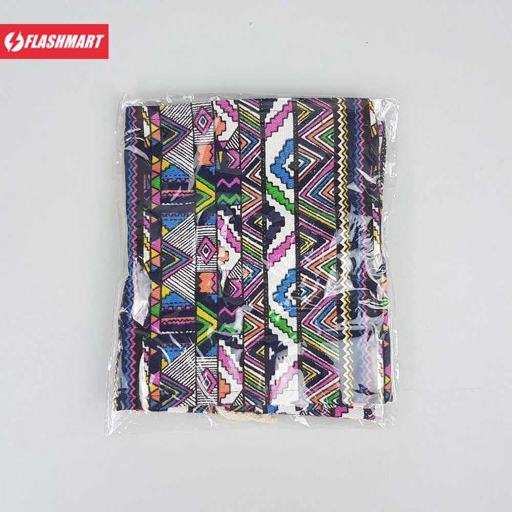 Flashmart Bohemian Tas Pensil Gulung Canvas 48 Slot 20.5x55cm - EN-71