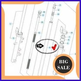 perkakas As Shock Depan-Inner Tube Comp Suzuki Satria FU SGP 140ZZ3