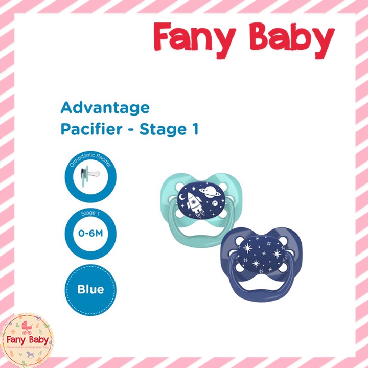 DR BROWN'S ADVANTAGE PACIFIER 0-6M