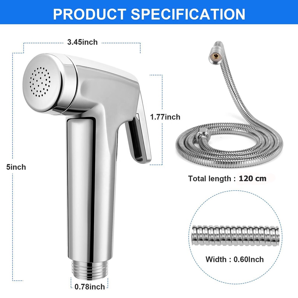 PROMO SEMPROTAN AIR JET SHOWER WC KAMAR MANDI CROOM STELL KLOSET CEBOK WC BAGUS MURAH COD