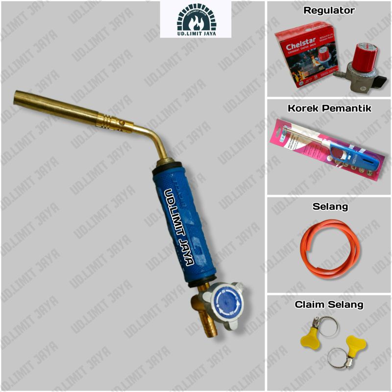 Satu paket gas torch lebur emas