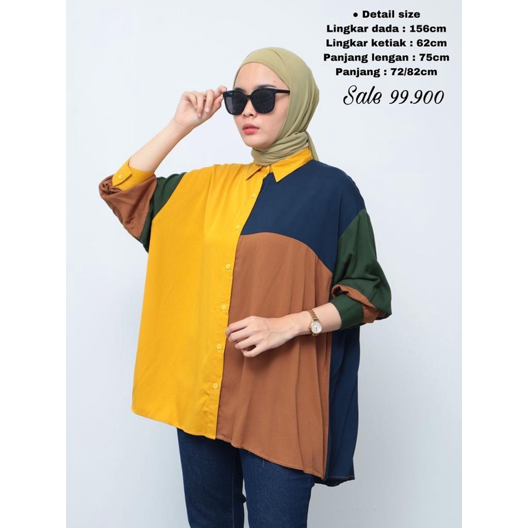 Kemeja Oversize Katun Bolton - 2201.02.023