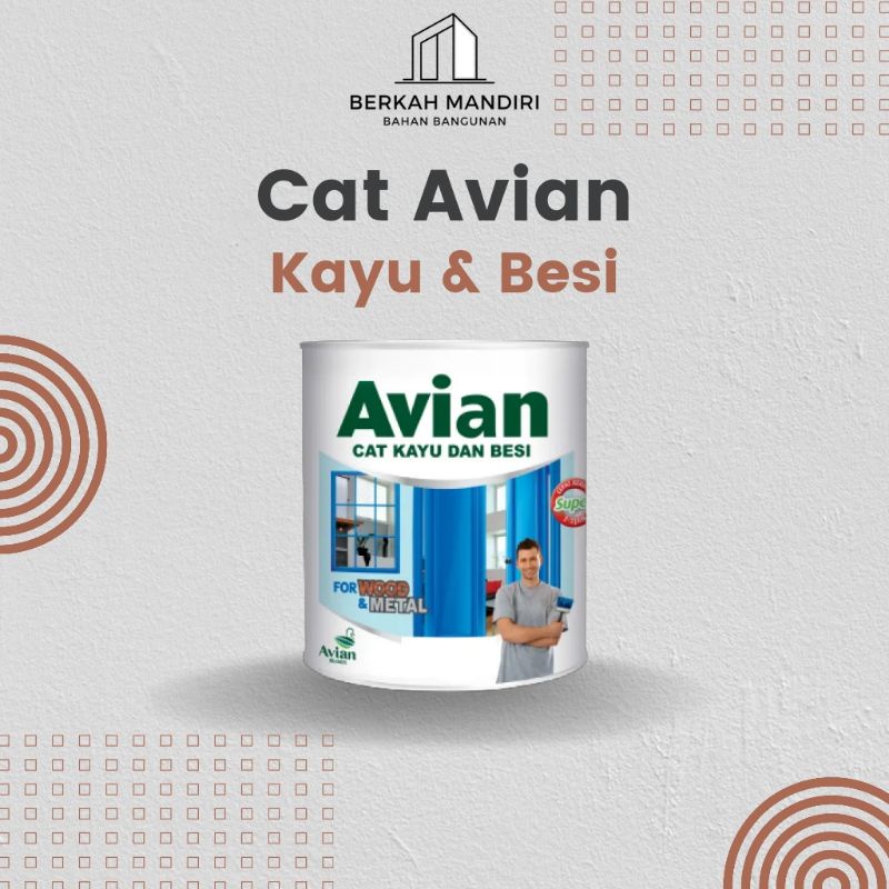 Cat Minyak Avian Kayu dan Besi 1 kg / liter