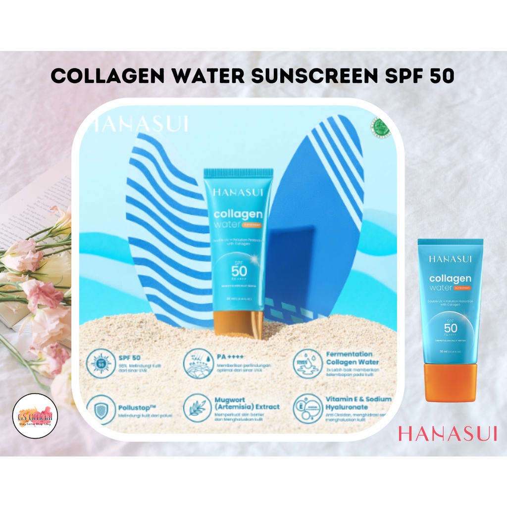 HANASUI WATER COLLAGEN SUNSCREEN SPF 50 &amp; 30