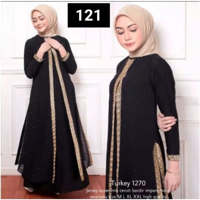 Gamis Abaya turkey premium terbaru 121 - 121, M(K2E4) Gamis Turkey Terbaru Gamis Abaya Terbaru Gamis