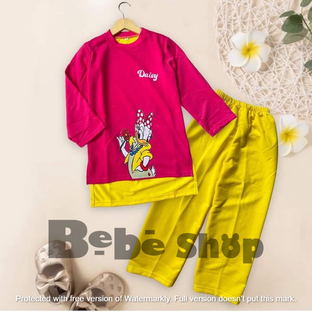 Baju anak perempuan motif mikymaousee banyak pilihan warna usia  2 sampai 12 tahun