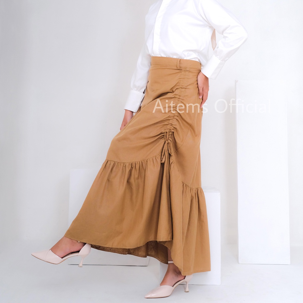 Meyra Skirt - Aitems Official - Rok Linen - Rok Serut