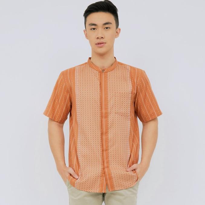 BISA COD M231 Kemeja Pria Koko Pendek Teracotta 2398A /BAJU KOKO PRIA/BAJU KOKO DEWASA/BAJU KOKO ANA