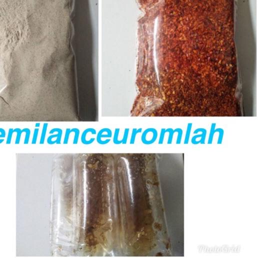 

♕ Bumbu bacil baso aci ( 3 macam) 1000gr minyak rempah asin pedas ada biji cebenya total 1kg murah ♕