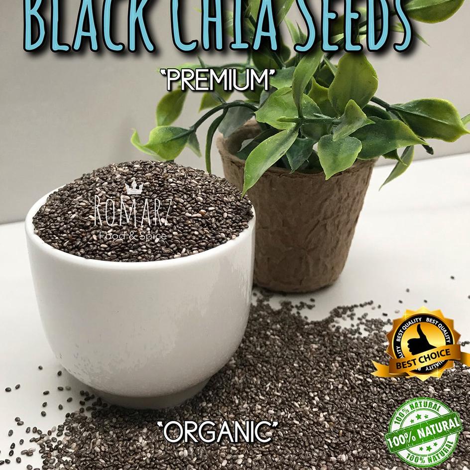 

֍ ORGANIC BLACK CHIA SEEDS PREMIUM 500 gr | Organic Chia Seed 500gr ✺