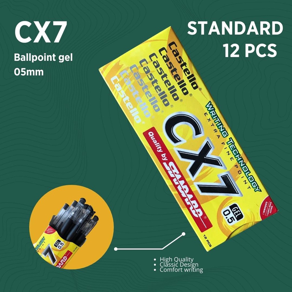 

BALLPOINT STANDARD CX7 B'LIVE 1 PACK / PULPEN STANDARD CX7 B'LIVE 1 LUSIN ISI 12