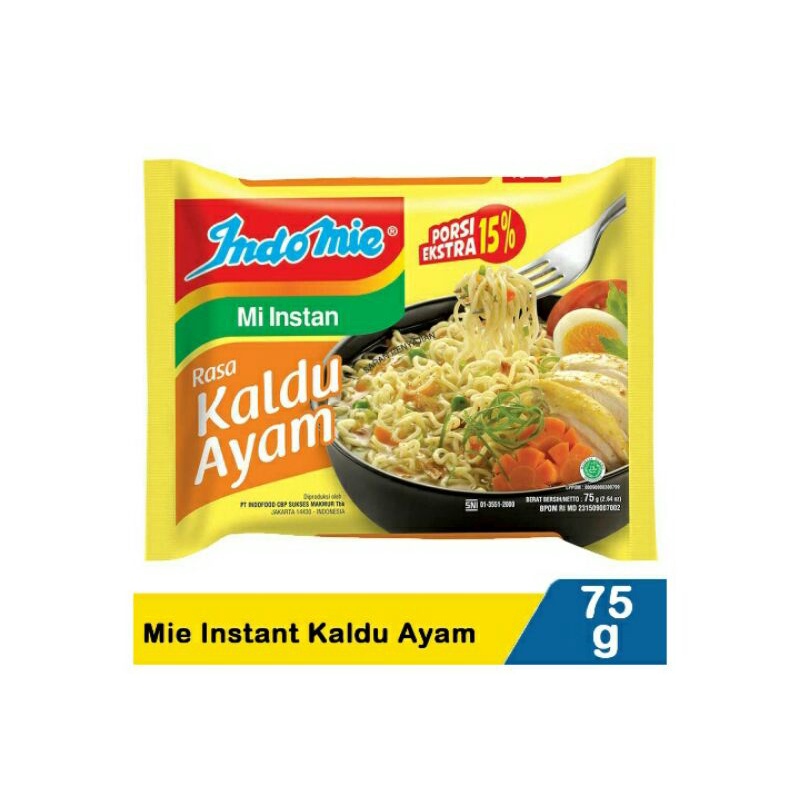 Indomie Mi Instan Kaldu Ayam 65G