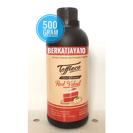 Toffieco Red Velvet 500gr Pasta Perisa Pewarna Makanan Essence