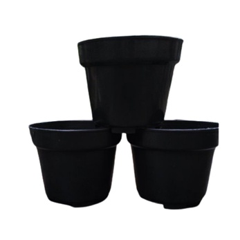 POT BUNGA 20 WARNA HITAM BERLUBANG VAS BUNGA BESAR