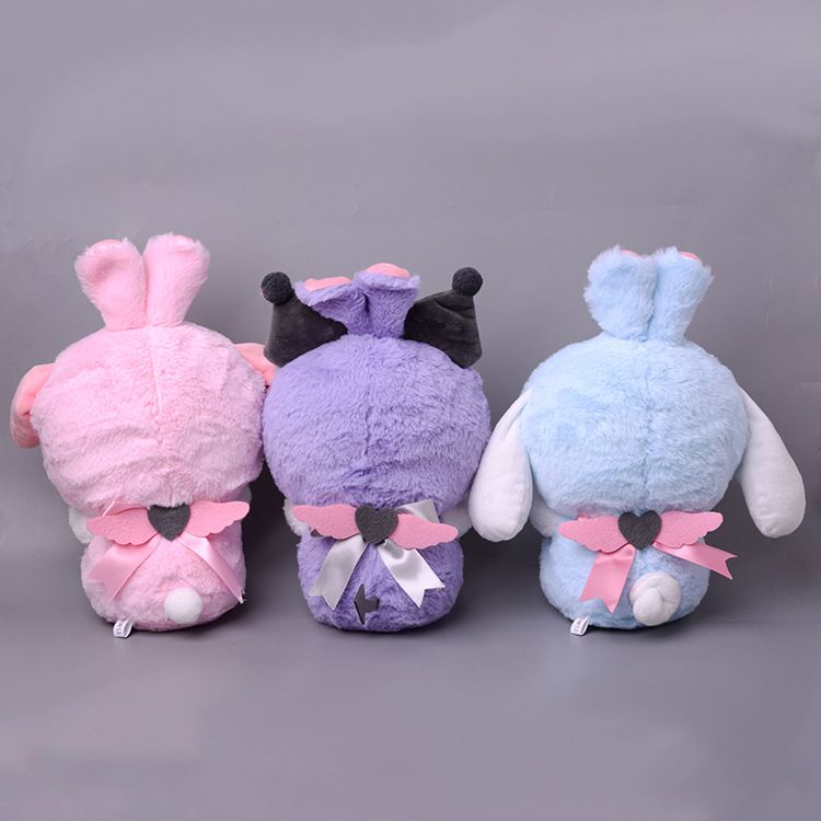 MAINAN BONEKA CINNAMOROLL MELODY KUROMI KOSTUM KELINCI RABBIT BUNNY PLUSH