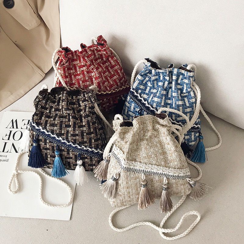 Tas serut Kanvas Tas wanita import slingbag serut tas mini f238