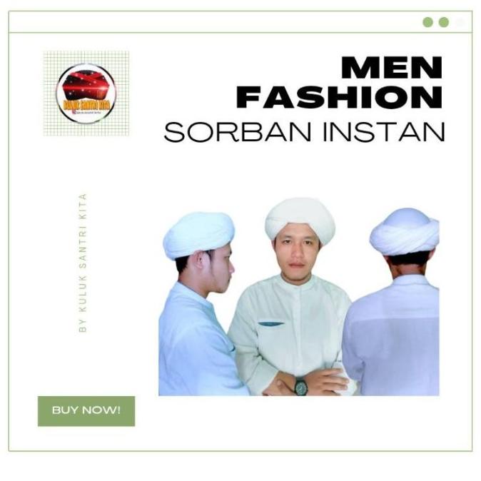 SORBAN IMAMAH GURU SEKUMPUL KALIMANTAN PECI SORBAN PRAKTIS EL09I09A82L