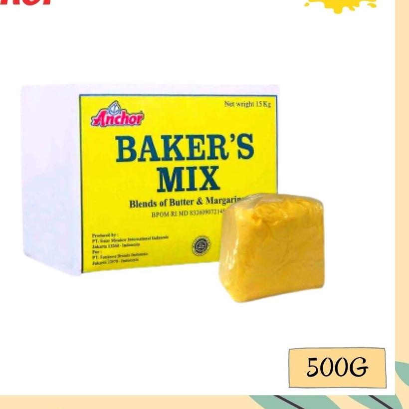 

♥ ANCHOR BAKER'S MIX 1 KG - BUTTER BAKERS MIX - MARGARINE BAKER MIX - CAMPURAN MENTEGA DAN MARGARIN ☺