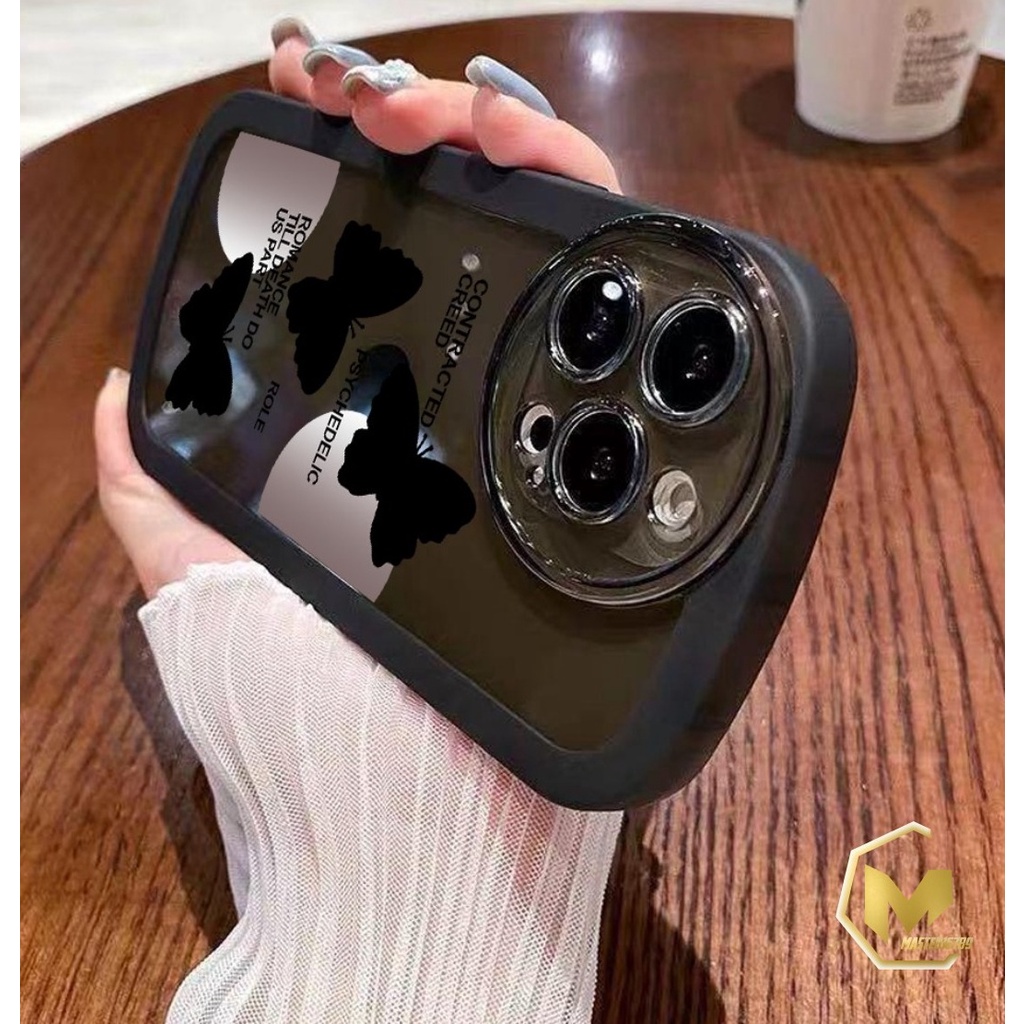 SS144 SOFTCASE SILIKON MOTIF KUPU KUPU HITAM FOR OPPO F1S A59 F5 YOUTH F7 F11 RENO 4 4F F17 5 5F F19 PRO 6 7 8 7Z 8Z 8T 9 PRO MA4051