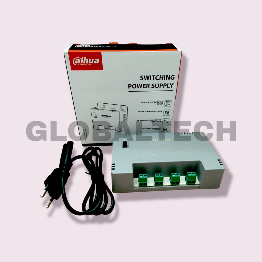 DAHUA PFM344D-4CH-EN POWER SUPPLY PSU 12V/1A 4 PORT + POWER CABLE