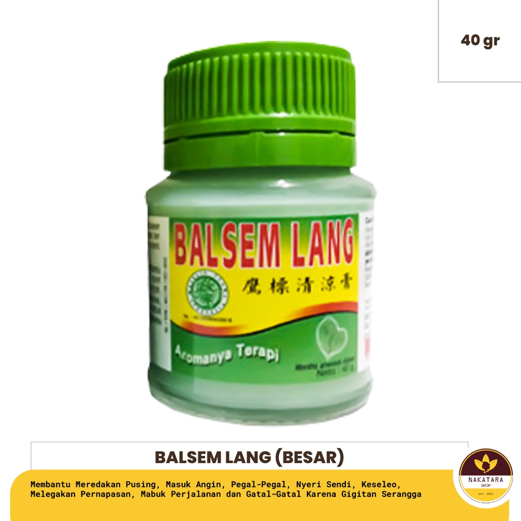 BALSEM LANG CAP LANG UKURAN 40 GRAM (BESAR)