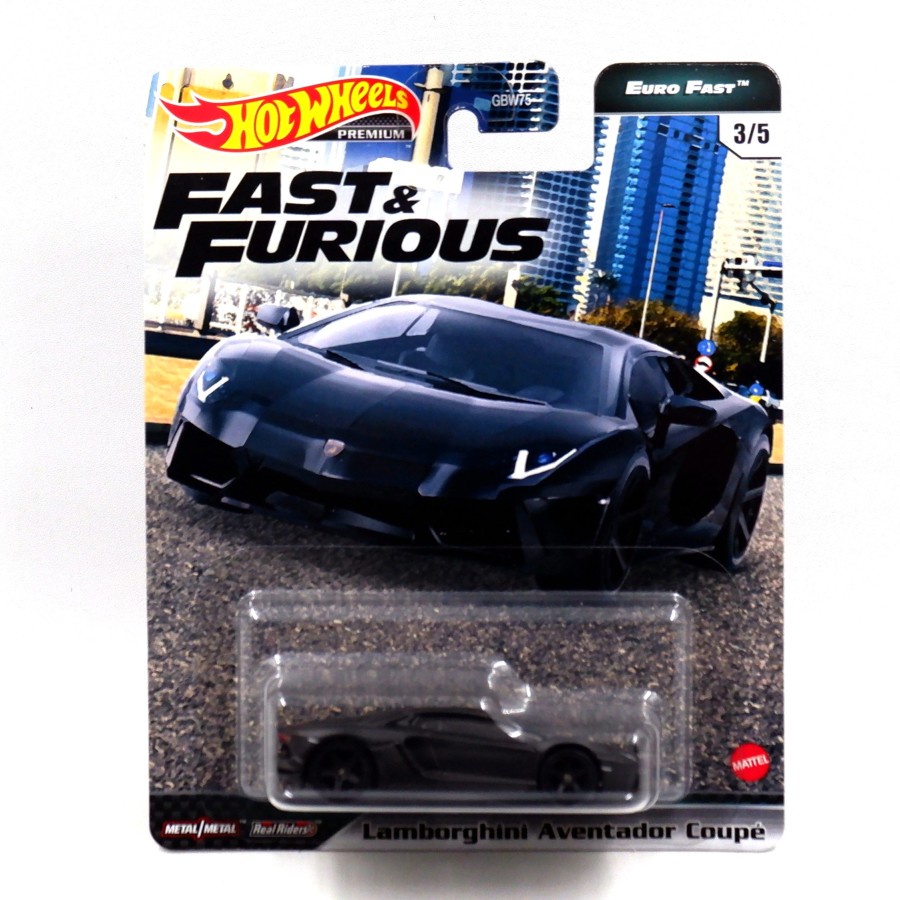 Hot Wheels Premium Euro Fast Lamborghini Aventador Coupe