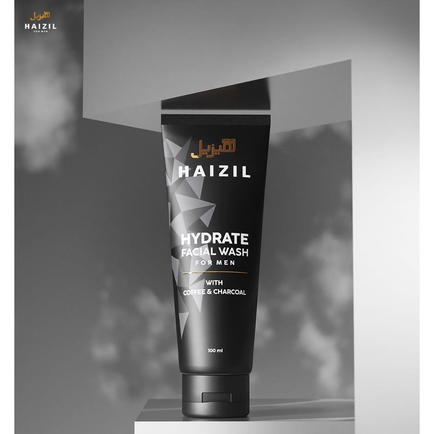 Haizil Hydrate Facial Wash for Men with Coffee &amp; Charcoal 100ml