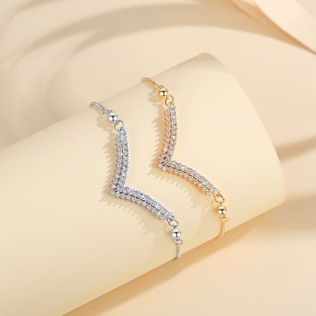 Y973 [COD✔]Gelang Wanita Fuji Gelang Berlapis Emas Titanium Tidak Luntur Motif Later v