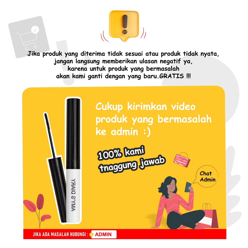 [PAKET HEMAT] Set Makeup AMY'S DIARY Maskara Eyeliner Small Stamp 2 in 1 BB Cream Eyeshadow