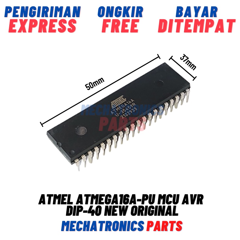 Atmel ATMEGA16A-PU MCU AVR DIP-40 New Original ATMEGA16 DIP40