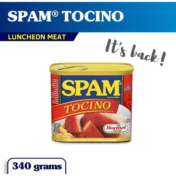 

SPAM 25% LESS SODIUM/REGULAR/LITE/TOCINO LUNCHEON MEAT/HICKORY SMOKE