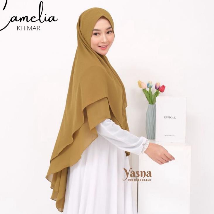 ✵ Jilbab Syar'i 2 Layer ceruti babydoll premium original brand Yasna hijab ✷