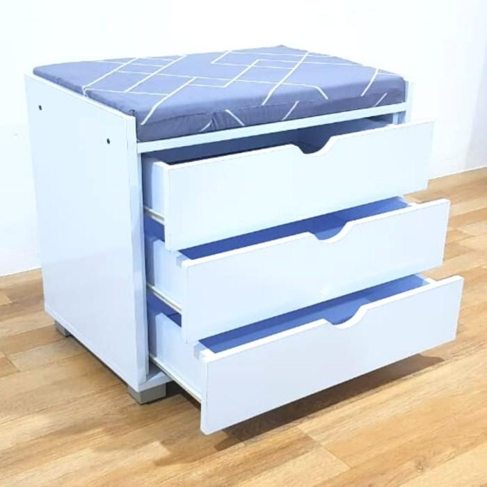 Terlaris Kursi Tunggu Sofa Tunggu Rak Sepatu Credenza Drawer Rak Laci Gs 01