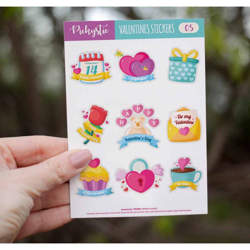 

Pickystic stiker ( 05 valentines) Sticker Journal Scrapbook