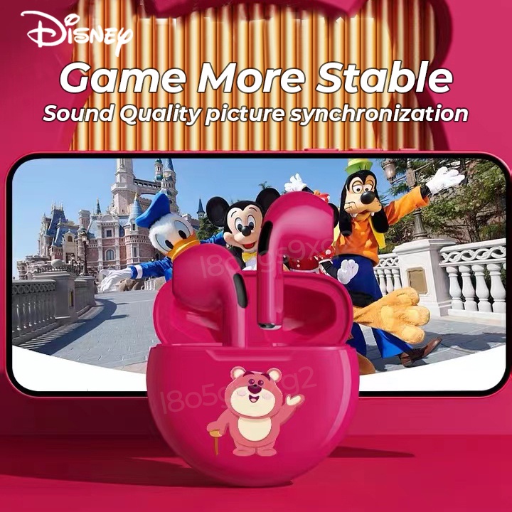 【Ready stok】100% Original Disney lotso Q33 Wireless Earphone TWS Headset Bluetooth 5.1 HiFi Stereo in-Ear Noise Reduc Earbuds