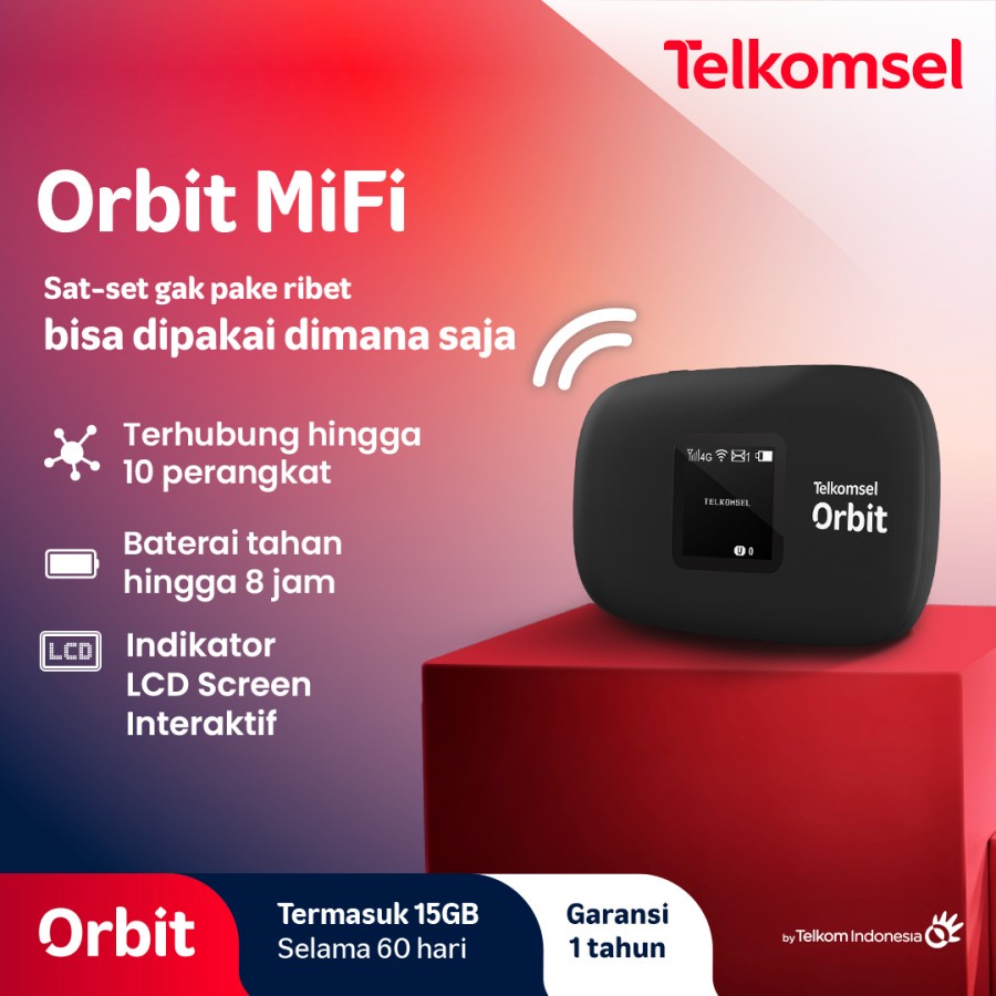 Modem Mifi Telkomsel Orbit Mifi N1 / N2 - HKM M21 / M22 Wifi 4G LTE - Garansi Resmi