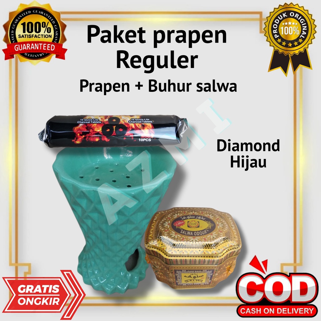 Paket Ekonomis Prapen Diamond + Buhur Salwa Odour Surrati + Arang Briket