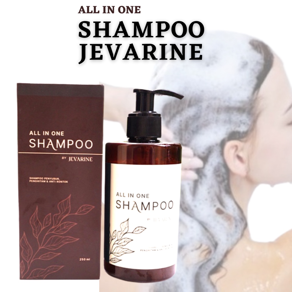 Perawatan Rambut Shampo Jevarine all in one efektif menumbuhkan hair treatment mengatasi kebotakan anti rontok penumbuh penghitam perkuat akar