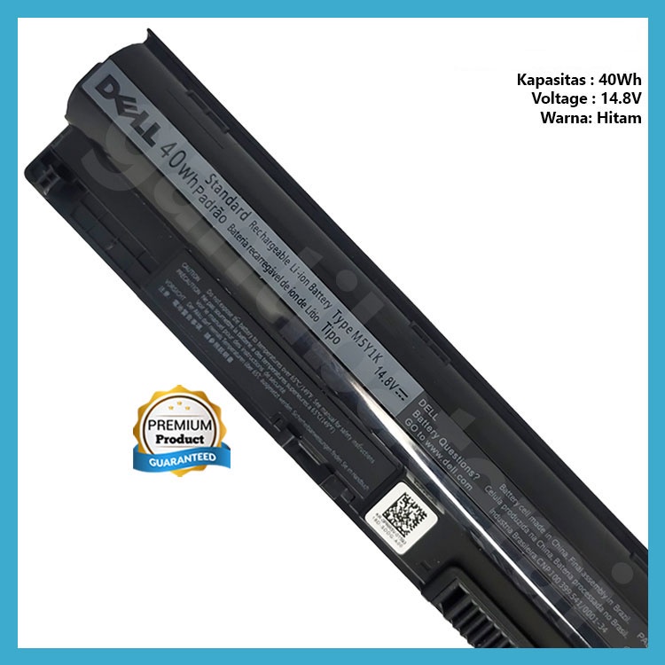 Original Baterai Laptop Dell Vostro 3478 M5Y1K 40WH Kualitas Bagus