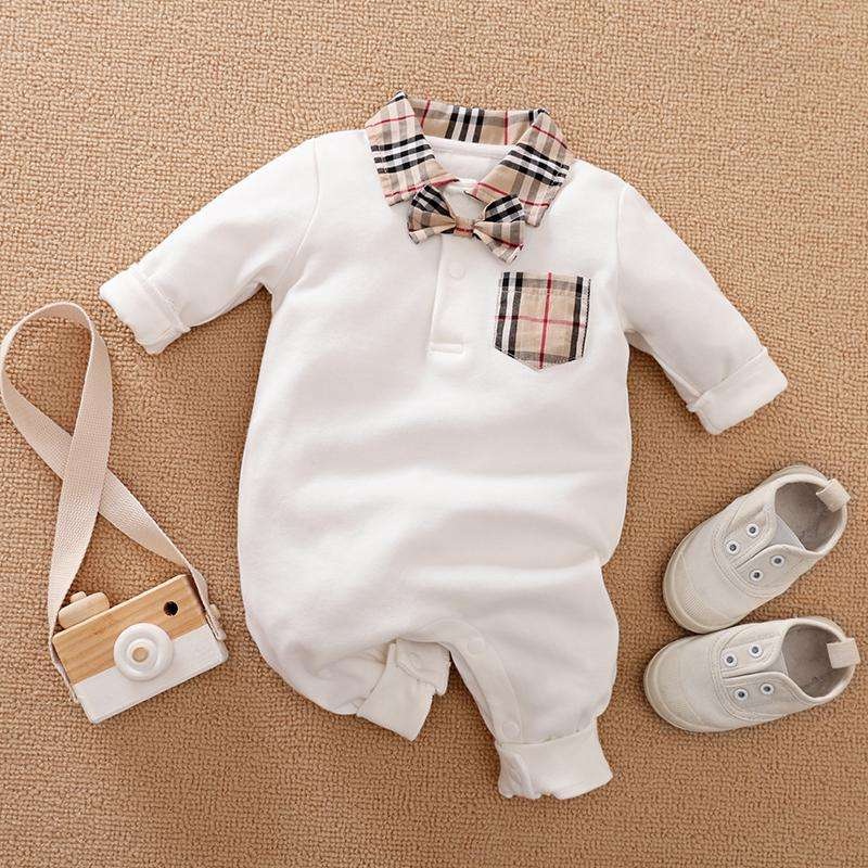 Jumper tuxedo polos anak usia 0-2 tahun/ baju jumpusit bayi warna NAVY &amp; WHITE Import