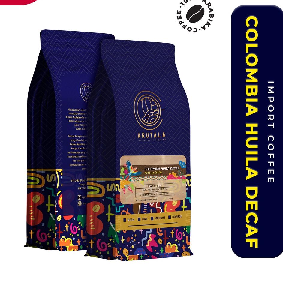 

✿ ARUTALA Kopi Colombia Decaf Arabika 200 gram ✽