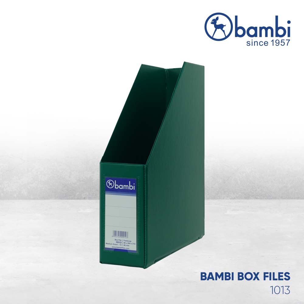 

Bambi Box File Magazine MID SIZE 8 cm Special Colour Medium Green - Box Arsip / Box Storage / Box Dokumen kode 1013